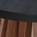 Signature Design Warm Brown/Black Round End Table