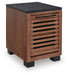Signature Design Warm Brown/Black Chair Side End Table