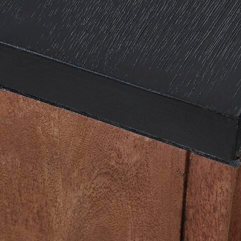 Signature Design Warm Brown/Black Chair Side End Table