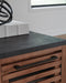 Signature Design Warm Brown/Black Chair Side End Table