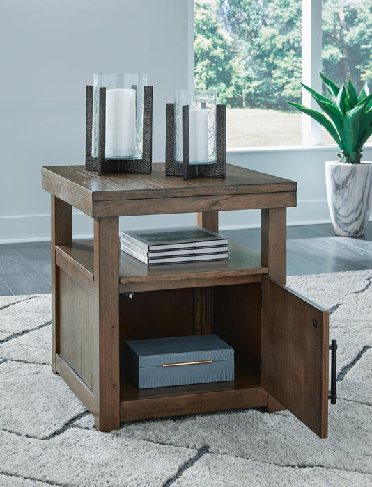 Signature Design Brown Rectangular End Table