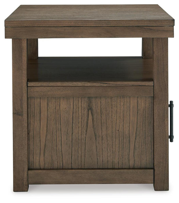 Signature Design Brown Rectangular End Table