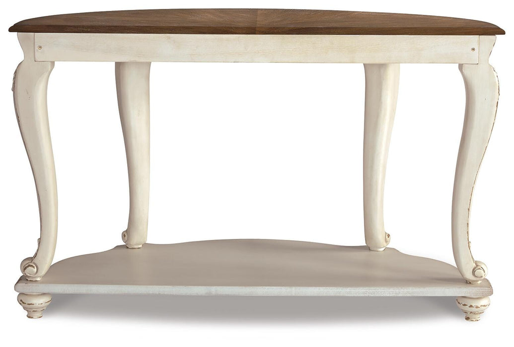Signature Design White/Brown Sofa Table