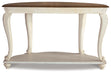 Signature Design White/Brown Sofa Table