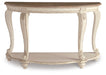 Signature Design White/Brown Sofa Table