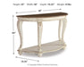 Signature Design White/Brown Sofa Table