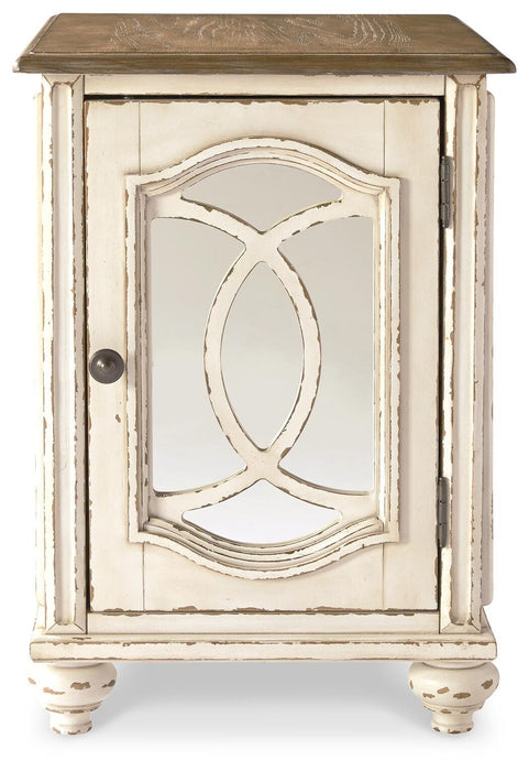 Signature Design White/Brown Chair Side End Table