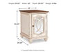 Signature Design White/Brown Chair Side End Table