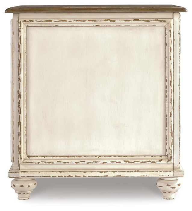 Signature Design White/Brown Chair Side End Table