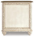 Signature Design White/Brown Chair Side End Table