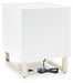 Signature Design White/Black Chair Side End Table