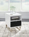 Signature Design White/Black Chair Side End Table