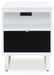 Signature Design White/Black Chair Side End Table