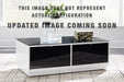 Signature Design White/Black Rectangular End Table