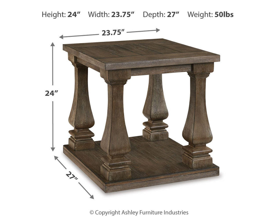 Signature Design Gray Rectangular End Table