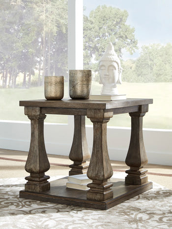 Signature Design Gray Rectangular End Table