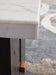 Signature Design White/Dark Brown Rectangular End Table