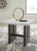 Signature Design White/Dark Brown Rectangular End Table
