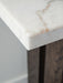 Signature Design White/Dark Brown Sofa Table