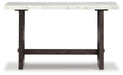 Signature Design White/Dark Brown Sofa Table