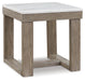 Signature Design Brown/Ivory Square End Table