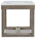 Signature Design Brown/Ivory Square End Table