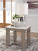 Signature Design Brown/Ivory Square End Table