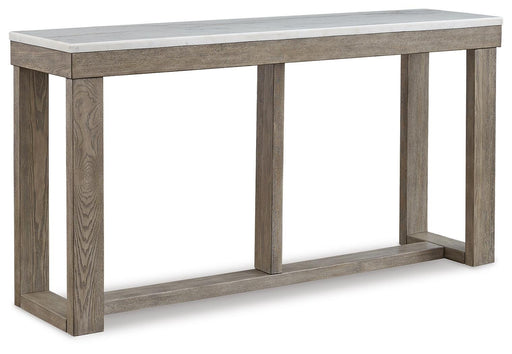 Signature Design Brown/Ivory Sofa Table