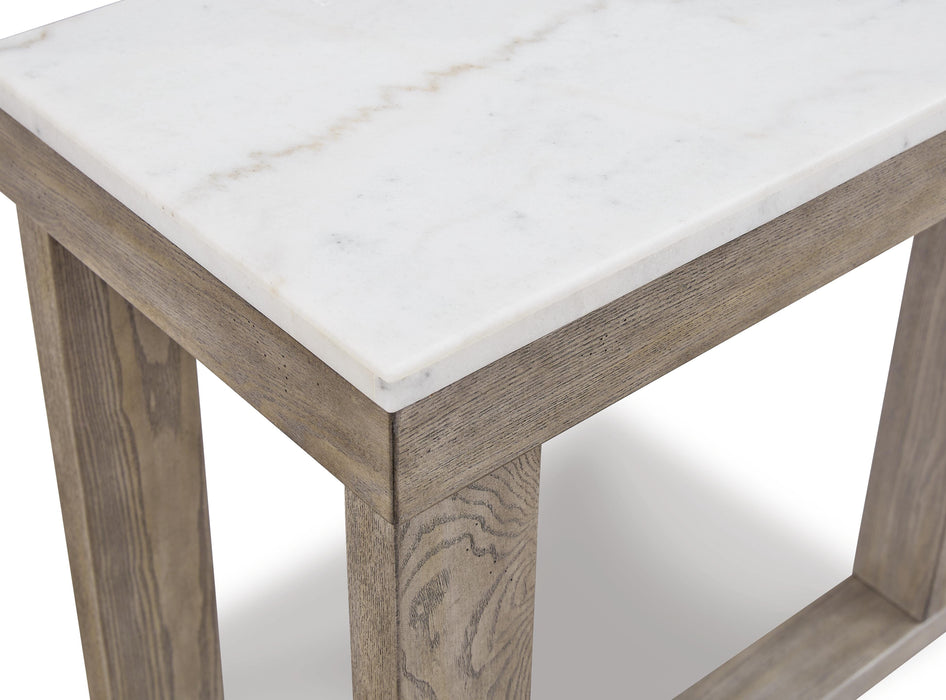 Signature Design Brown/Ivory Sofa Table