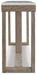 Signature Design Brown/Ivory Sofa Table