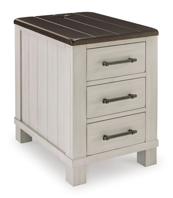 Signature Design Gray/Brown Chair Side End Table