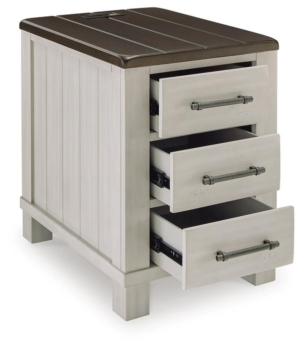 Signature Design Gray/Brown Chair Side End Table