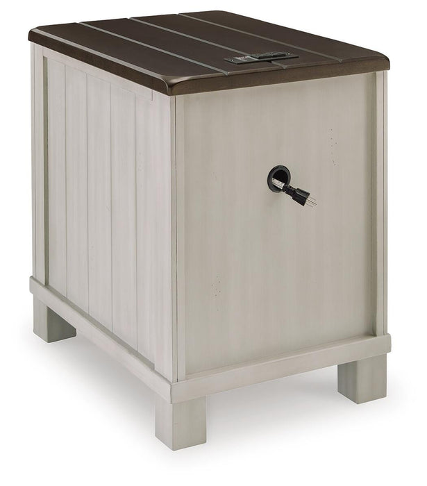 Signature Design Gray/Brown Chair Side End Table