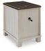 Signature Design Gray/Brown Chair Side End Table