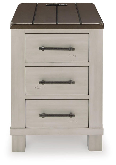 Signature Design Gray/Brown Chair Side End Table