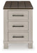 Signature Design Gray/Brown Chair Side End Table