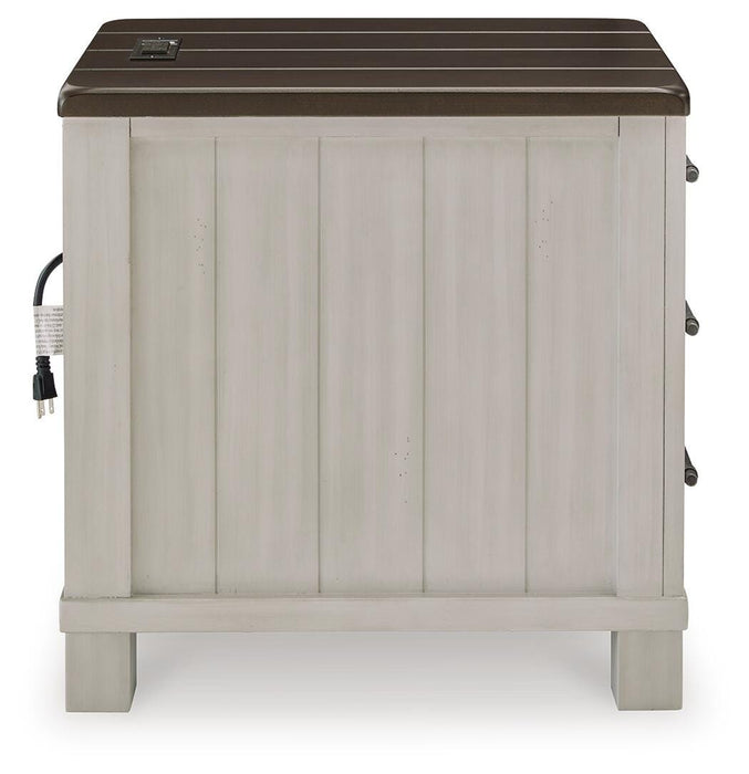 Signature Design Gray/Brown Chair Side End Table