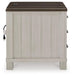 Signature Design Gray/Brown Chair Side End Table