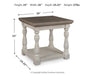 Signature Design Gray/White Rectangular End Table