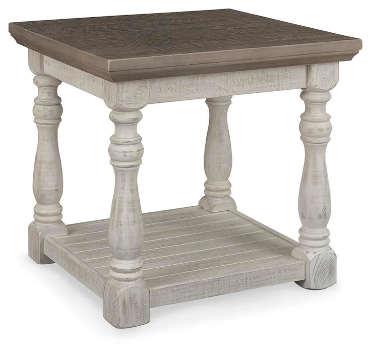 Signature Design Gray/White Rectangular End Table