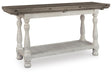 Signature Design Gray/White Flip Top Sofa Table