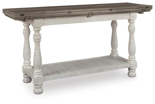 Signature Design Gray/White Flip Top Sofa Table