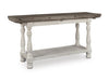 Signature Design Gray/White Flip Top Sofa Table