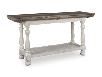 Signature Design Gray/White Flip Top Sofa Table