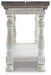 Signature Design Gray/White Flip Top Sofa Table