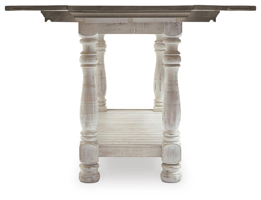 Signature Design Gray/White Flip Top Sofa Table
