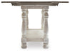 Signature Design Gray/White Flip Top Sofa Table