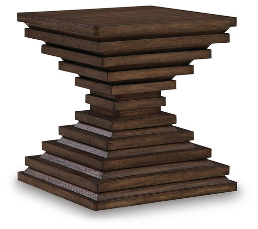 Signature Design Warm Brown Square End Table