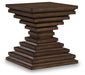 Signature Design Warm Brown Square End Table
