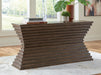 Signature Design Warm Brown Sofa Table
